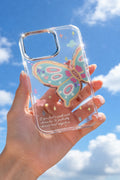 Aesthetic Pastel Butterfly Clear Phone Case | iPhone